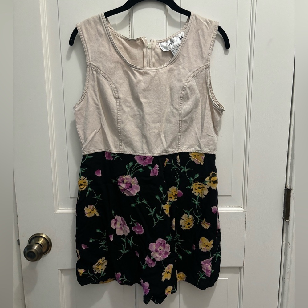 Vintage Louise Paris romper skort M